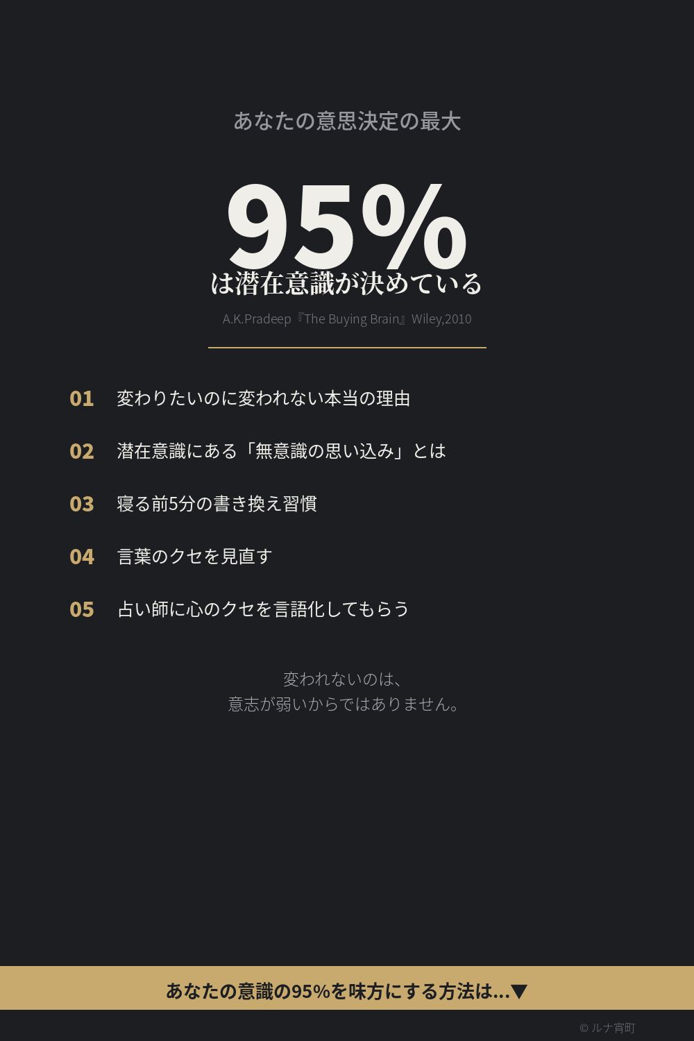 あなたの意思決定の最大95%は潜在意識が決めている 潜在意識を書き換える5つの方法